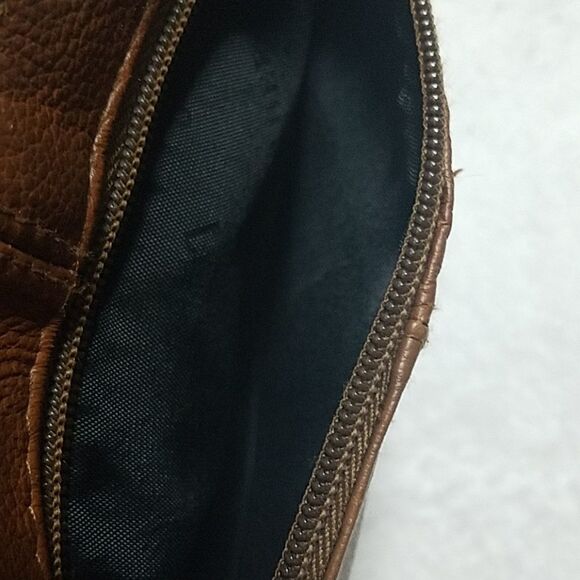 Transetter Brown Leather Shoulder Bag - Picture 4 of 4